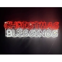 Christmas Blessings Rope Light Motif 