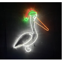 Christmas Pelican Rope Light Motif 