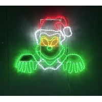 Peeping Grinch Rope Light Motif 