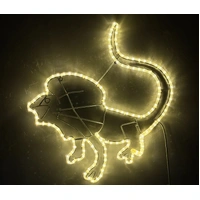 Frilly Lizard Rope Light Motif