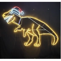 Christmas T - Rex Dinosaur Rope Light Motif - 250cm