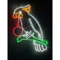 Cockatoo Rope Light Motif with Bauble 
