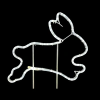 Jumping Easter Rabbit Rope Light Motif