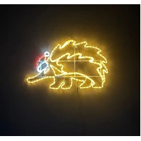 Christmas Echidna Rope Light Motif 