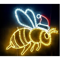 Christmas Bee Rope Light Motif