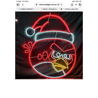 Christmas Angry Bird  Rope Light Motif