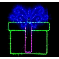 Green Gift Box Rope Light Motif