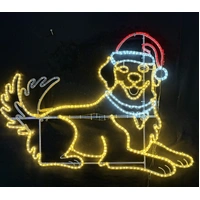 Dog Wagging Tail Rope Light Motif 