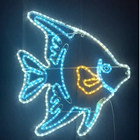 New Aqua Fish Rope Light Motif
