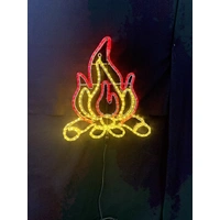 Log Fire Rope Light Motif 