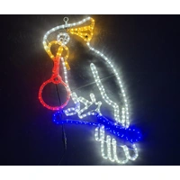 Cockatoo Rope Light Motif with Bauble