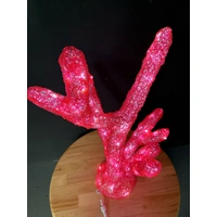 Red 3D Acrylic Coral 80cm high