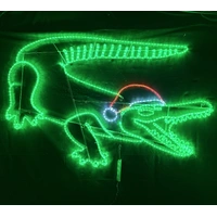 Large Crocodile Rope Light Motif