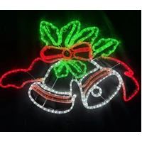 Commercial Double Bells Rope Light Motif