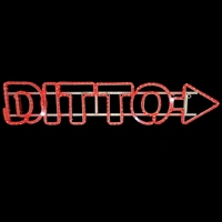 DITTO (right arrow) Christmas Rope Light Motif 