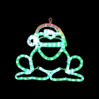 Christmas Green Frog Rope Light Motif