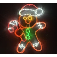 NEW 80cm Gingerbread Boy Rope Light Motif