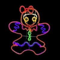 80cm Gingerbread Girl Rope Light Motif