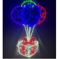 Giftbox with Balloons Rope Light Motif 