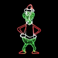 Christmas Grinch Rope Light Motif