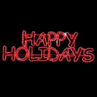 Happy Holidays Rope Light Motif 