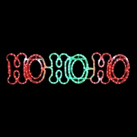 Flashing HOHOHO Rope Light Motif 