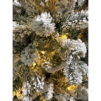 7.5 Foot Canadian Pre-Lit Snow Pine Christmas Tree