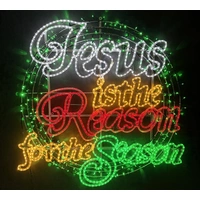 Jesus is the Reason for the Season Rope Light Motif 