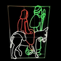 Journey to Bethlehem Christmas Rope Light Motif