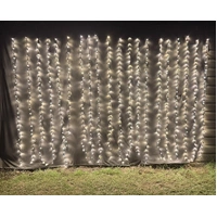 Warm White Waterfall Curtain Light  3m long x 2m drop