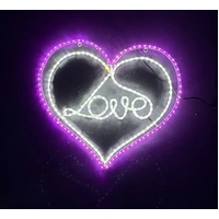 Love in Heart Rope Light Motif 
