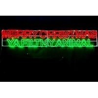 Merry Christmas Ya Filthy Animal Rope Light Motif 