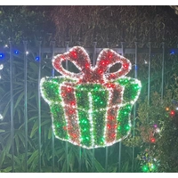 2D Christmas Giftbox Rope Light Motif