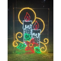 Large Candles Rope LIght Motif 