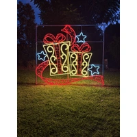 Two Giftboxes with Stars Rope Light Motif 