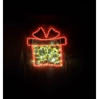Red Present Rope Light Motif 