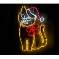 New Christmas Cat Rope Light Motif
