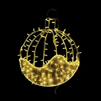 90cm Warm White Bauble Rope Light Motif 