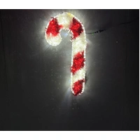 Red/White Candy Cane Rope Light Motif 