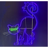 Halloween Cat Rope Light Motif 