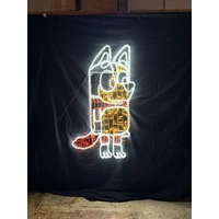 Mum Red Dog Rope Light Motif 