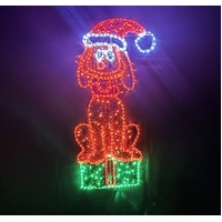 130cm Max Sitting On Present Rope Light Motif 