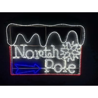 Large North Pole Rope Light Motif 