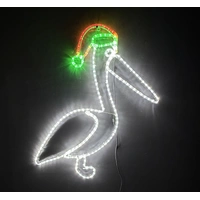 Christmas Pelican Rope Light Motif 