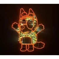 Red Dog Rope Light Motif