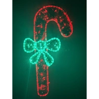 Right Facing Candy Cane Rope Light Motif 