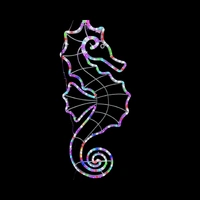 RGB Sea Horse Rope Light Motif