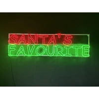 SANTA'S FAVOURITE Rope Light Motif