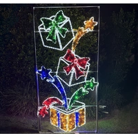 Christmas Present Burst Rope Light Motif