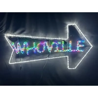 RGB Whoville Sign Rope Light Motif